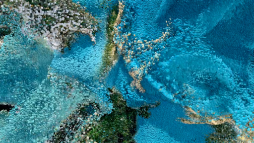 Machine Hallucinations: Earth (Infinite AI Data Painting) by Refik Anadol