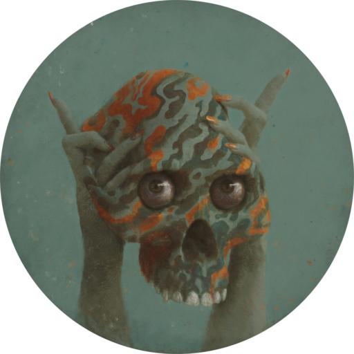 Simplified Encryption (Skulls of Luci) by Sam Spratt