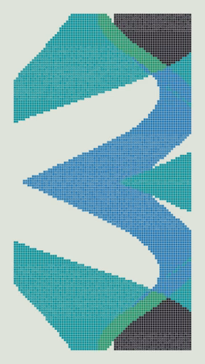 Quine with Chrome Sky blue, cyan, teal