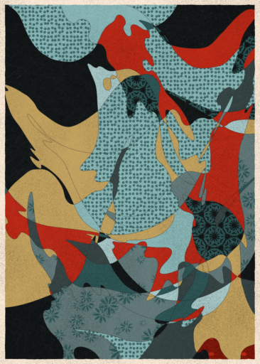 Memories of Qilin with Palette Poppy Field
