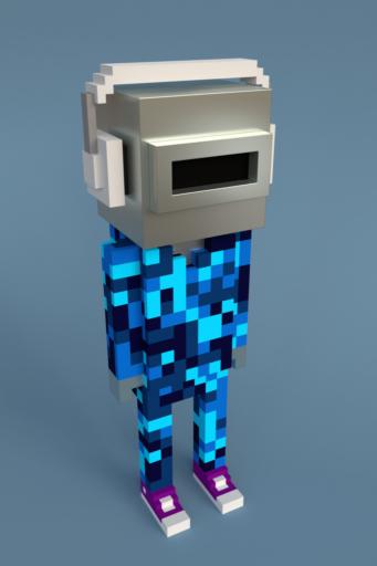 Meebits with Type Robot