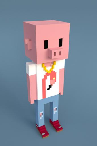 Meebits with Shirt Flamingo Tee