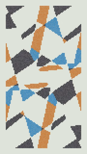 Quine with Chrome Sky blue, orange