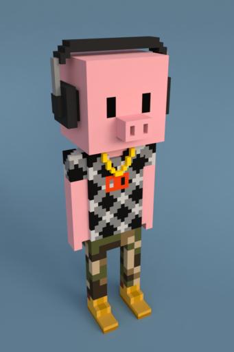 Meebits with Shirt Snoutz Tee