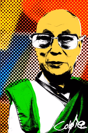 Dalai Lama - Decentral Eyes - Variant 01 by Coldie