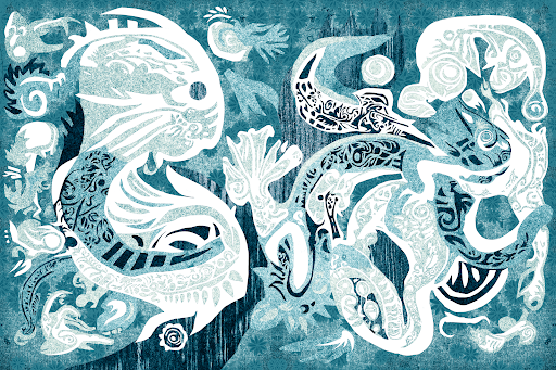 Crescent Blue by Emily Xie